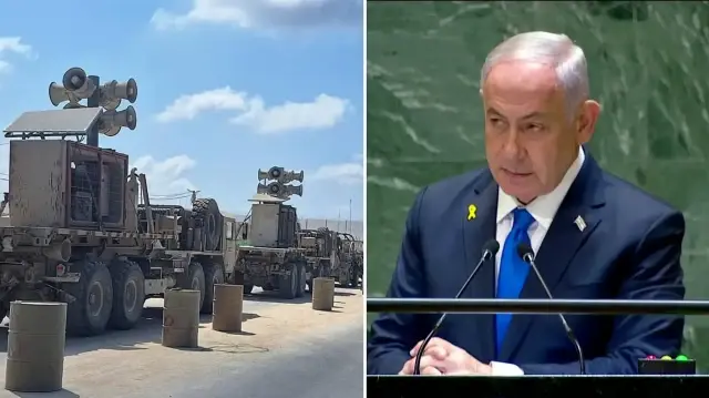 gazzede yeni zulum soykirimci netanyahunun bmdeki konusmasi hoparlorle dinletilecek WGm4kgpB