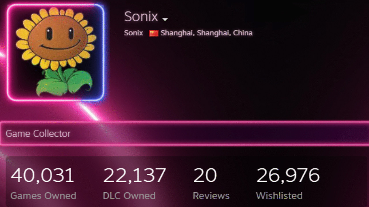 steamin en buyuk oyun koleksiyoncusu tam 40000 oyuna sahip SDeN24Le