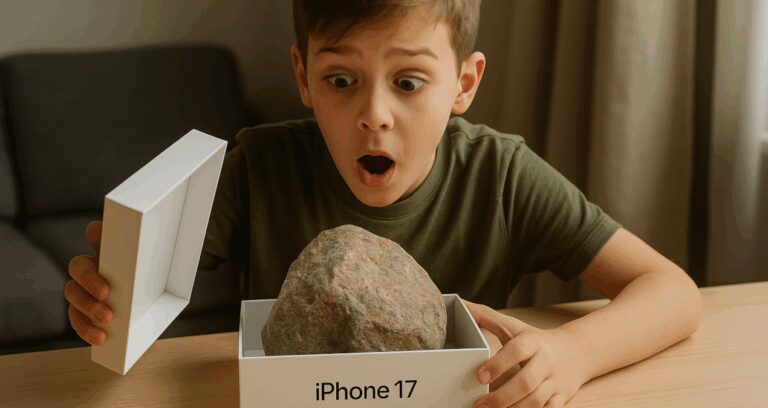 yeni aldigi iphone 17nin kutusundan tas cikti aCN2FaHA