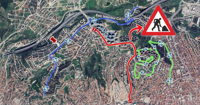 Kocaelide gazanfer bilge bulvari trafige kapatilacak yYlOl59B